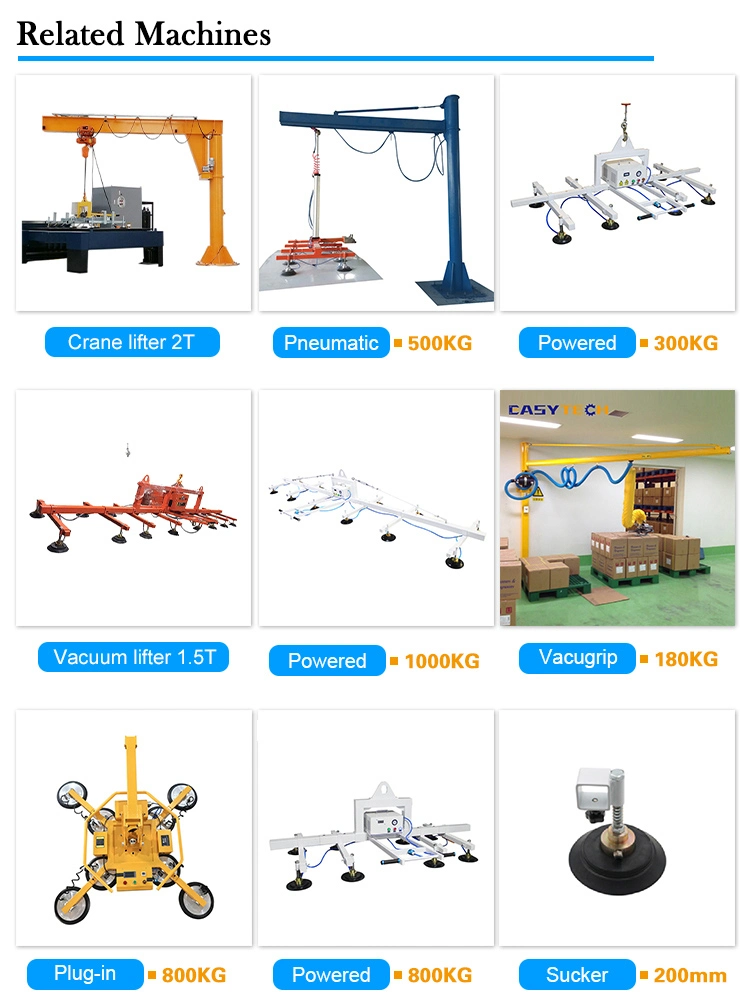 Özelleştirilebilir Vacuum Tube Lifter 100mm-250mm Crane için Tube Dia 3800mm-4150mm 3