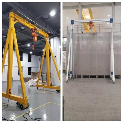 Mobil Alüminyum Alaşımlı Zincirli Vinç 3T 5T ​​ile Kullanılan Elektrikli Taşınabilir Portal Vinç