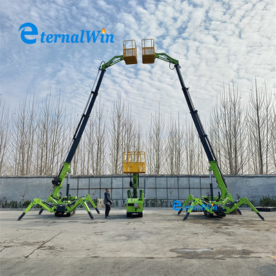 Dizel motorlu sürünen örümcek hava çalışma platformu 12m 14m