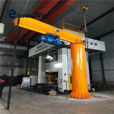 Özel Elektrik Sütun Montajlı Jib Kiremit 360 derece dönüş Elektrik Zincir kaldırma ile
