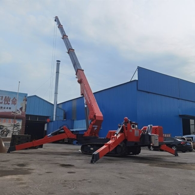 Dizel Motor Elektrikli İnşaat Örümcek Kaldırma 12 Ton 22.5m Mobil Örümcek Vinç
