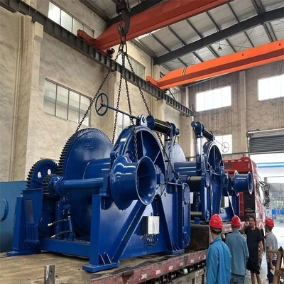 Kargo Balıkçı Gemisi için 500kN Mavi Hidrolik Tamburlu Çapa Vinci