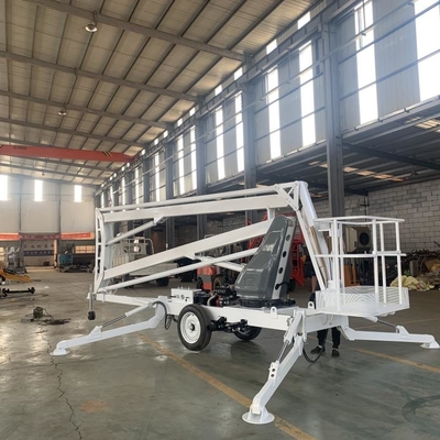 Katlanabilir Kol Kendiliğinden Hareket Eden Yükseltme Platformu Elektrikli Çekici Boom Lift