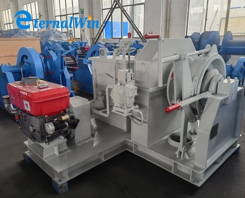 Deniz Dizel Motoru Hidrolik Tek Çingene Çapa Rıhtımı 34mm Zincir