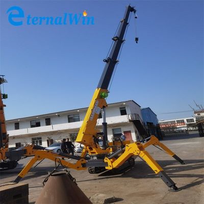 Sarı Örümcek Paletli Vinç 1.2 Ton Elektrikli ve Dizel Güçlü Örümcek Vinç