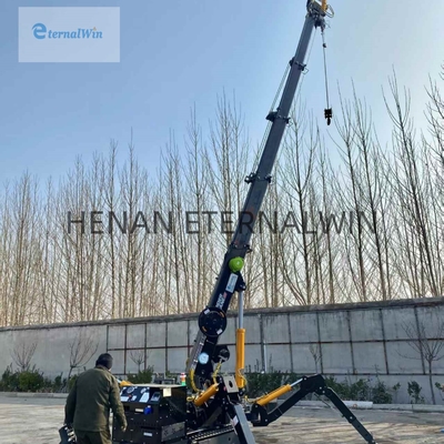 3 Ton Mini Örümcek Vinç Teleskopik Bom ve Dizel Güç