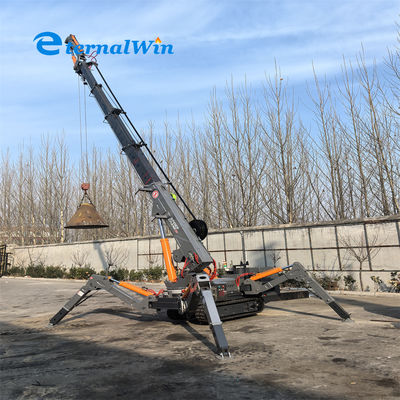 8Ağır İnşaat Projeleri için.6m Maks Çalışma Yarımsayısı Dizel 5 Ton Örümcek Kirpi