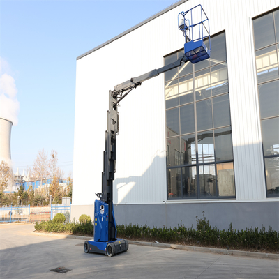 Yolculuk Hızı 0,7-3,6km/h Çelik Dikey Boom Lifter pürüzsüz ve güvenli kaldırma operasyonları için