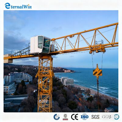 Luffing Jib Tower Crane. Sınırlı Uzay Yüksek Bina Ekipmanı 6 tonluk kule vinci 8 tonluk kule vinci.