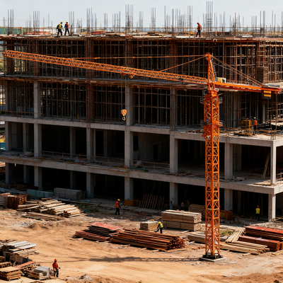 2x2x3m Mast Section İnşaat Kule Vinci, 30.1m Serbest Yüksekliğe Sahip, Ağır Yük Operasyonları İçin Tasarlanmıştır